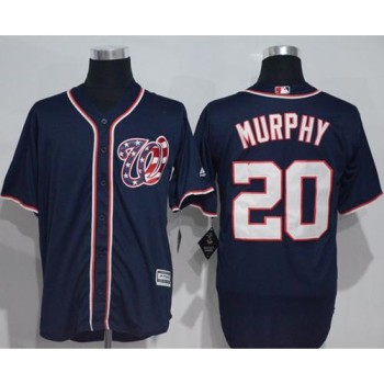Nationals #20 Daniel Murphy Navy Blue New Cool Base Stitched MLB Jersey Nationals #20 Daniel Murphy Navy Blue New Cool Base Stitched MLB Jersey