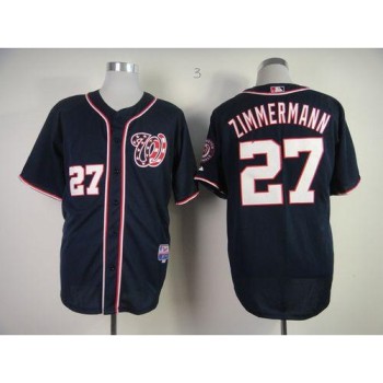 Nationals #27 Jordan Zimmermann Navy Blue Cool Base Stitched MLB Jersey Nationals #27 Jordan Zimmermann Navy Blue Cool Base Stitched MLB Jersey