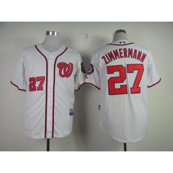 Nationals #27 Jordan Zimmermann White Cool Base Stitched MLB Jersey Nationals #27 Jordan Zimmermann White Cool Base Stitched MLB Jersey