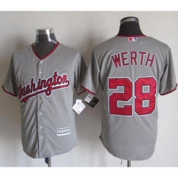 Nationals #28 Jayson Werth Grey New Cool Base Stitched MLB Jersey Nationals #28 Jayson Werth Grey New Cool Base Stitched MLB Jersey