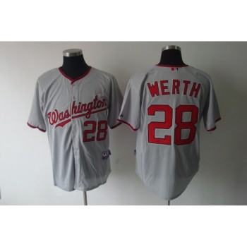 Nationals #28 Jayson Werth Grey Stitched MLB Jersey Nationals #28 Jayson Werth Grey Stitched MLB Jersey