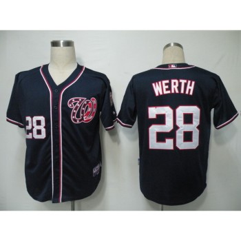 Nationals #28 Jayson Werth Navy Blue Cool Base Stitched MLB Jersey Nationals #28 Jayson Werth Navy Blue Cool Base Stitched MLB Jersey