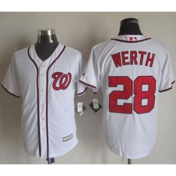 Nationals #28 Jayson Werth White New Cool Base Stitched MLB Jersey Nationals #28 Jayson Werth White New Cool Base Stitched MLB Jersey