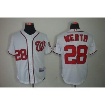 Nationals #28 Jayson Werth White Stitched MLB Jersey Nationals #28 Jayson Werth White Stitched MLB Jersey