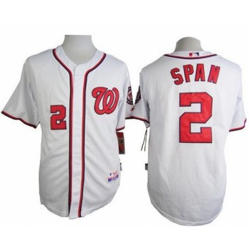 Nationals #2 Denard Span White Cool Base Stitched MLB Jersey Nationals #2 Denard Span White Cool Base Stitched MLB Jersey