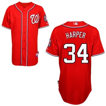 Nationals #34 Bryce Harper Red Cool Base Stitched MLB Jersey Nationals #34 Bryce Harper Red Cool Base Stitched MLB Jersey