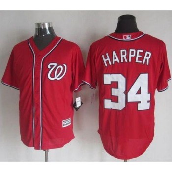 Nationals #34 Bryce Harper Red New Cool Base Stitched MLB Jersey Nationals #34 Bryce Harper Red New Cool Base Stitched MLB Jersey
