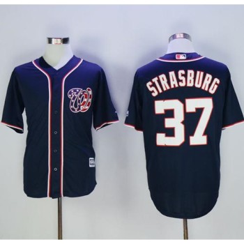 Nationals #37 Stephen Strasburg Navy Blue New Cool Base Stitched MLB Jersey Nationals #37 Stephen Strasburg Navy Blue New Cool Base Stitched MLB Jersey
