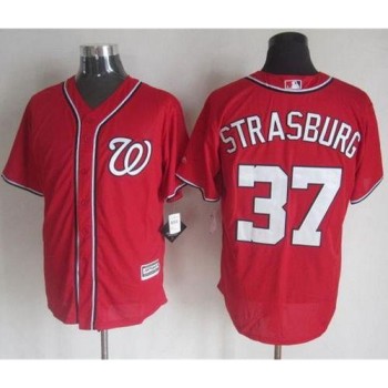 Nationals #37 Stephen Strasburg Red New Cool Base Stitched MLB Jersey Nationals #37 Stephen Strasburg Red New Cool Base Stitched MLB Jersey