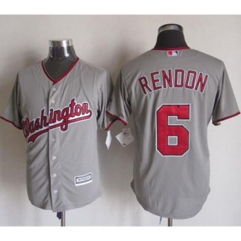 Nationals #6 Anthony Rendon Grey New Cool Base Stitched MLB Jersey Nationals #6 Anthony Rendon Grey New Cool Base Stitched MLB Jersey
