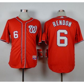 Nationals #6 Anthony Rendon Red Cool Base Stitched MLB Jersey Nationals #6 Anthony Rendon Red Cool Base Stitched MLB Jersey