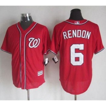 Nationals #6 Anthony Rendon Red New Cool Base Stitched MLB Jersey Nationals #6 Anthony Rendon Red New Cool Base Stitched MLB Jersey