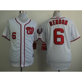 Nationals #6 Anthony Rendon White Cool Base Stitched MLB Jersey Nationals #6 Anthony Rendon White Cool Base Stitched MLB Jersey