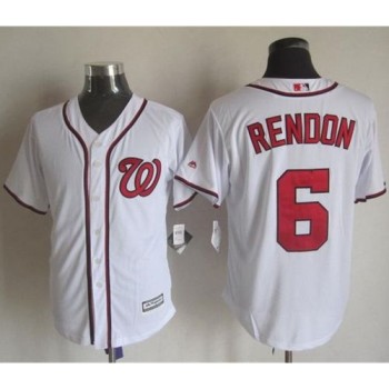 Nationals #6 Anthony Rendon White New Cool Base Stitched MLB Jersey Nationals #6 Anthony Rendon White New Cool Base Stitched MLB Jersey