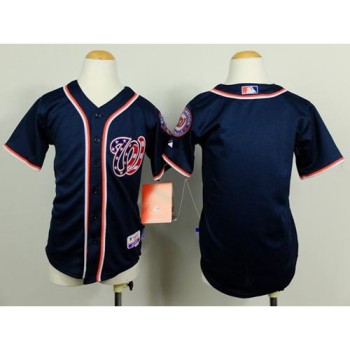 Nationals Blank Blue Cool Base Stitched Youth MLB Jersey Nationals Blank Blue Cool Base Stitched Youth MLB Jersey