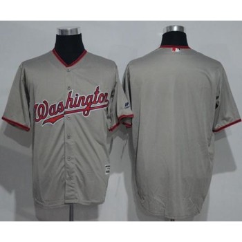 Nationals Blank Grey New Cool Base Stitched MLB Jersey Nationals Blank Grey New Cool Base Stitched MLB Jersey