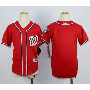 Nationals Blank Red Cool Base Stitched Youth MLB Jersey Nationals Blank Red Cool Base Stitched Youth MLB Jersey