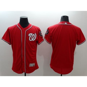 Nationals Blank Red Flexbase Authentic Collection Stitched MLB Jersey Nationals Blank Red Flexbase Authentic Collection Stitched MLB Jersey