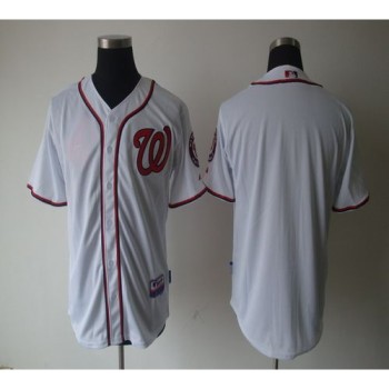 Nationals Blank White Cool Base Stitched MLB Jersey Nationals Blank White Cool Base Stitched MLB Jersey
