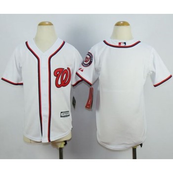Nationals Blank White Cool Base Stitched Youth MLB Jersey Nationals Blank White Cool Base Stitched Youth MLB Jersey