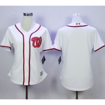 Nationals Blank White Women's Fashion Stitched MLB Jersey Nationals Blank White Women's Fashion Stitched MLB Jersey