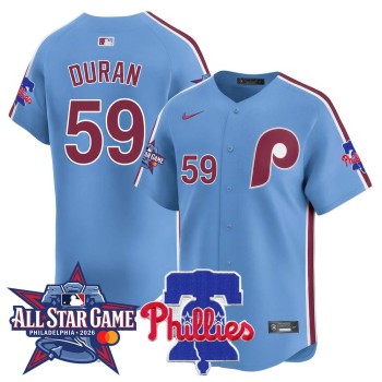 Youth Philadelphia Phillies #59 Jhoan Duran Light Blue 2026 MLB All-Star Jersey Youth Philadelphia Phillies #59 Jhoan Duran Light Blue 2026 MLB All-Star Jersey