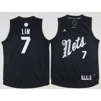 Nets #7 Jeremy Lin Black 2016-2017 Christmas Day Stitched NBA Jersey Nets #7 Jeremy Lin Black 2016-2017 Christmas Day Stitched NBA Jersey
