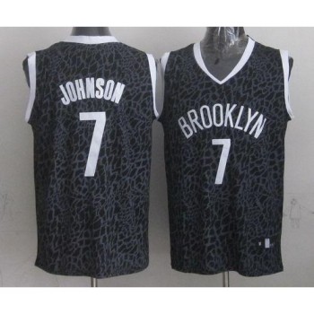 Nets #7 Joe Johnson Black Crazy Light Stitched NBA Jersey Nets #7 Joe Johnson Black Crazy Light Stitched NBA Jersey