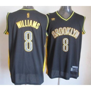 Nets #8 Deron Williams Black Electricity Fashion Stitched NBA Jersey Nets #8 Deron Williams Black Electricity Fashion Stitched NBA Jersey