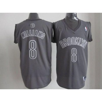 Nets #8 Deron Williams Grey Big Color Fashion Stitched NBA Jersey Nets #8 Deron Williams Grey Big Color Fashion Stitched NBA Jersey