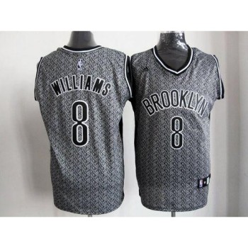 Nets #8 Deron Williams Grey Static Fashion Stitched NBA Jersey Nets #8 Deron Williams Grey Static Fashion Stitched NBA Jersey