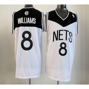 Nets #8 Deron Williams White Home Revolution 30 Stitched NBA Jersey Nets #8 Deron Williams White Home Revolution 30 Stitched NBA Jersey