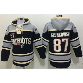New England Patriots #87 Rob Gronkowski Blue Sawyer Hoodie Sweatshirt NFL Hoodie New England Patriots #87 Rob Gronkowski Blue Sawyer Hoodie Sweatshirt NFL Hoodie