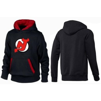 New Jersey Devils Pullover Hoodie Black & Red New Jersey Devils Pullover Hoodie Black & Red