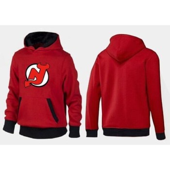New Jersey Devils Pullover Hoodie Red & Black New Jersey Devils Pullover Hoodie Red & Black