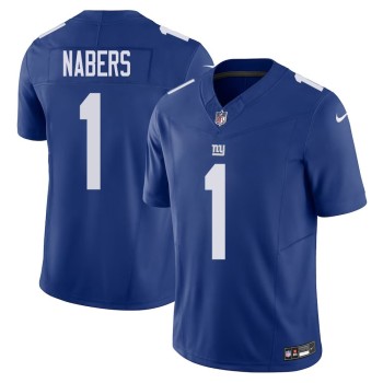 Men's New York Giants Malik Nabers Royal 2024 NFL Draft First Round Pick Player F.U.S.E. Vapor Untouchable Limited Stitched Football Jersey