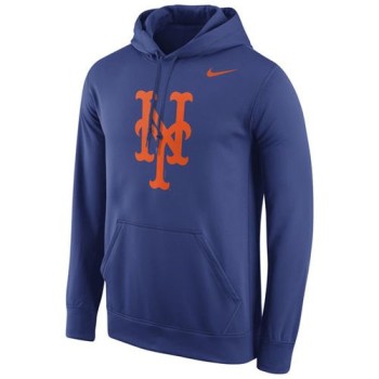New York Mets Logo Performance Pullover Royal MLB Hoodie New York Mets Logo Performance Pullover Royal MLB Hoodie
