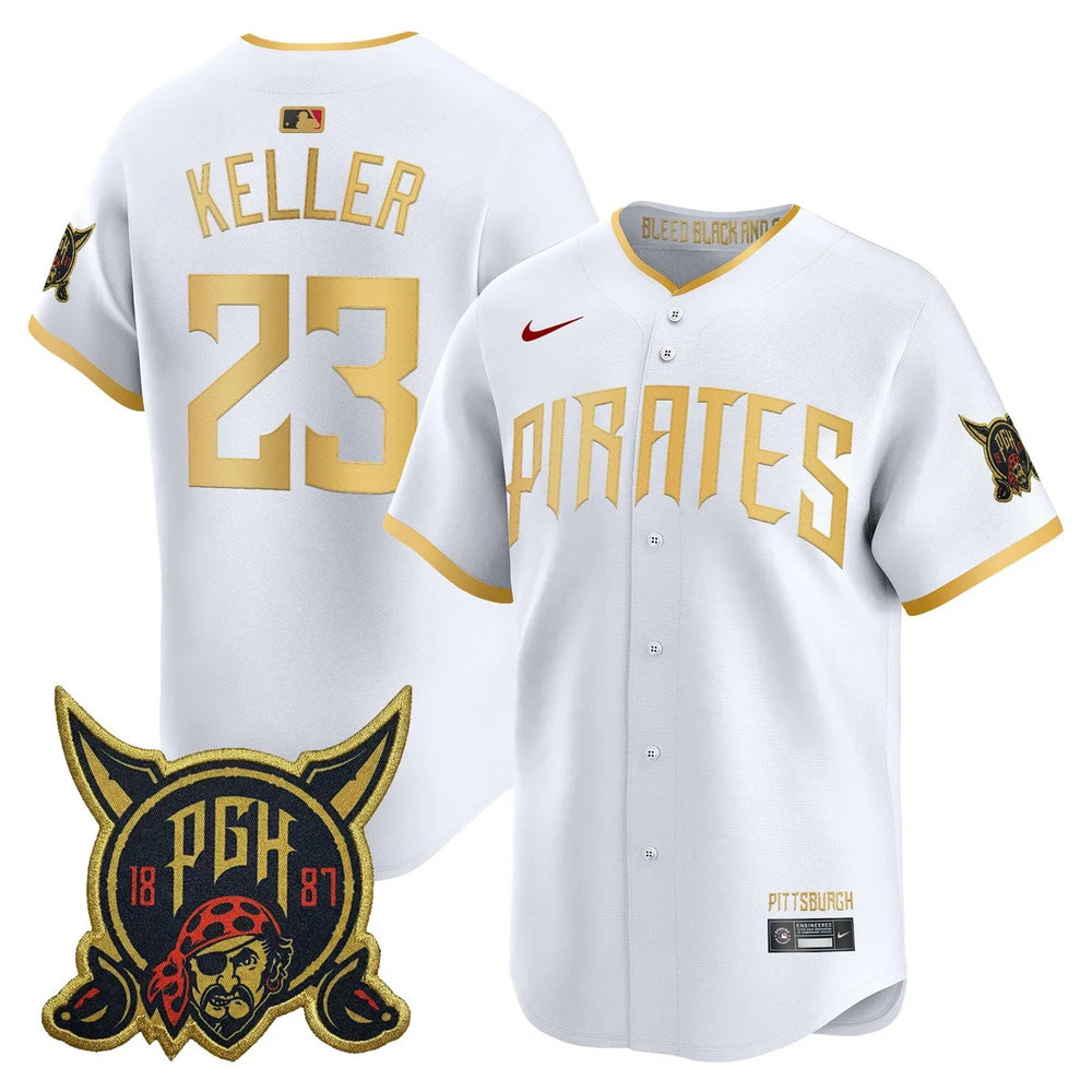 Youth Pittsburgh Pirates #23 Mitch Keller White 2026 City Connect Jersey