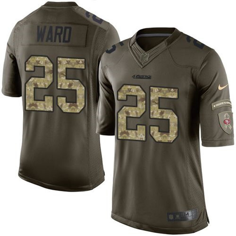 49ers #25 Jimmie Ward Green Men's Stitched NFL Limited Salute to Service Jersey