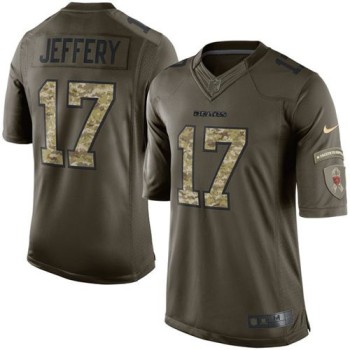 Bears #17 Alshon Jeffery Green Men's Stitched NFL Limited Salute to Service Jersey