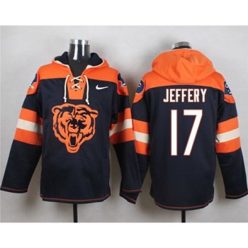Bears #17 Alshon Jeffery Navy Blue Player Pullover NFL Hoodie Bears #17 Alshon Jeffery Navy Blue Player Pullover NFL Hoodie