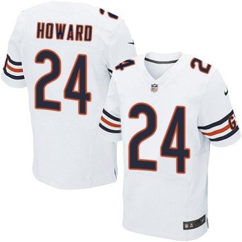 Bears #24 Jordan Howard White Men's Stitched NFL Elite Jersey