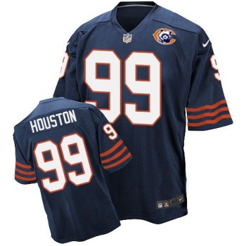 Bears #99 Lamarr Houston Navy Blue Throwback Men's Stitched NFL Elite Jersey