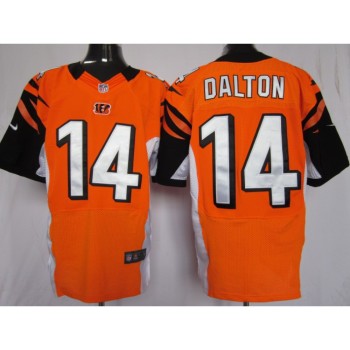 Bengals #14 Andy Dalton Orange Team Color Men's Stitched NFL Elite Jersey