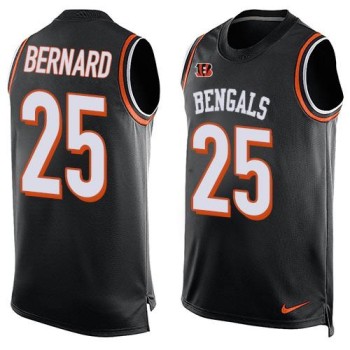 Bengals #25 Giovani Bernard Black Team Color Men's Stitched NFL Limited Tank Top Jersey