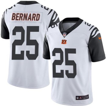 Bengals #25 Giovani Bernard White Youth Stitched NFL Limited Rush Jersey