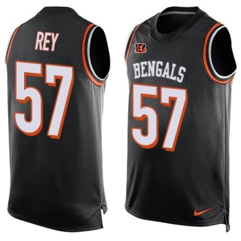 Bengals #57 Vincent Rey Black Team Color Men's Stitched NFL Limited Tank Top Jersey Bengals #57 Vincent Rey Black Team Color Men's Stitched NFL Limited Tank Top Jersey