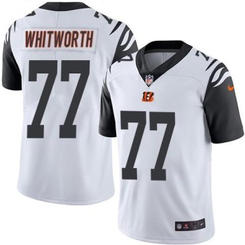 Bengals #77 Andrew Whitworth White Men's Stitched NFL Limited Rush Jersey Bengals #77 Andrew Whitworth White Men's Stitched NFL Limited Rush Jersey