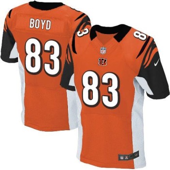 Bengals #83 Tyler Boyd Orange Alternate Men's Stitched NFL Elite Jersey