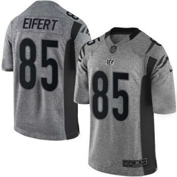 Bengals #85 Tyler Eifert Gray Men's Stitched NFL Limited Gridiron Gray Jersey Bengals #85 Tyler Eifert Gray Men's Stitched NFL Limited Gridiron Gray Jersey